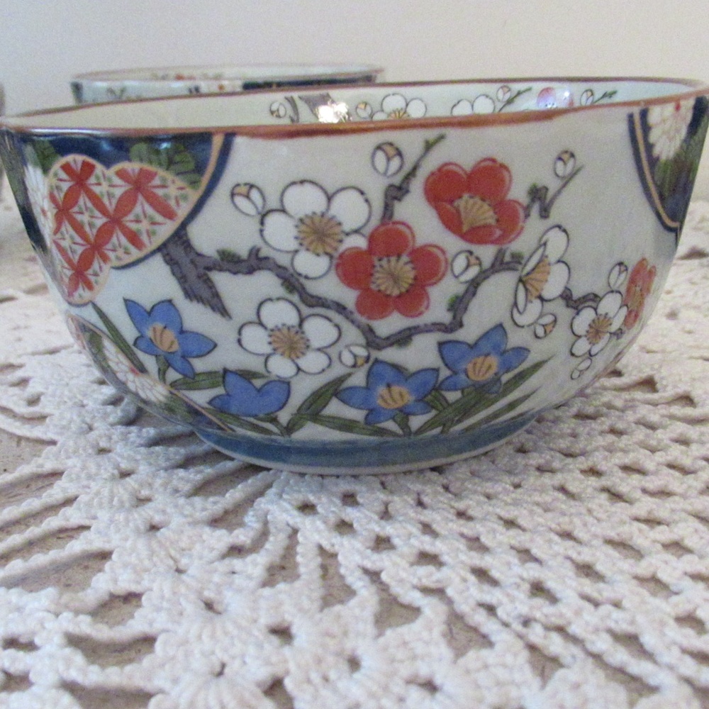 Arita Elegant hand painted Rice bowls